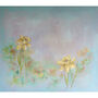 Fields Of Gold Floral Painting Canvas Print, thumbnail 2 of 3