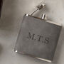 Personalised Monogram Hip Flask For Men, thumbnail 4 of 10