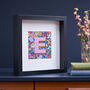 Personalised Dark Pink Liberty Framed Picture, thumbnail 4 of 4