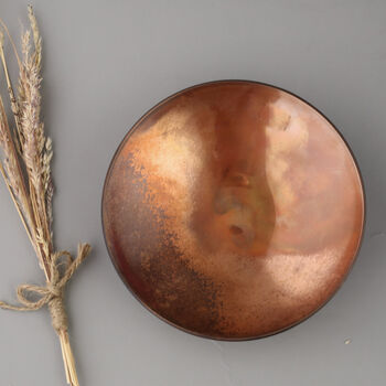 9th Anniversary Smooth Copper Bowl. Hand Forged Anniversary Gift, 3 of 8
