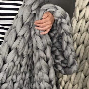Chunky Blanket Arm Knitting Kit, 10 of 10