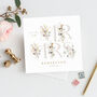 Personalised Floral Bride And Groom Wedding Day Card, thumbnail 9 of 12