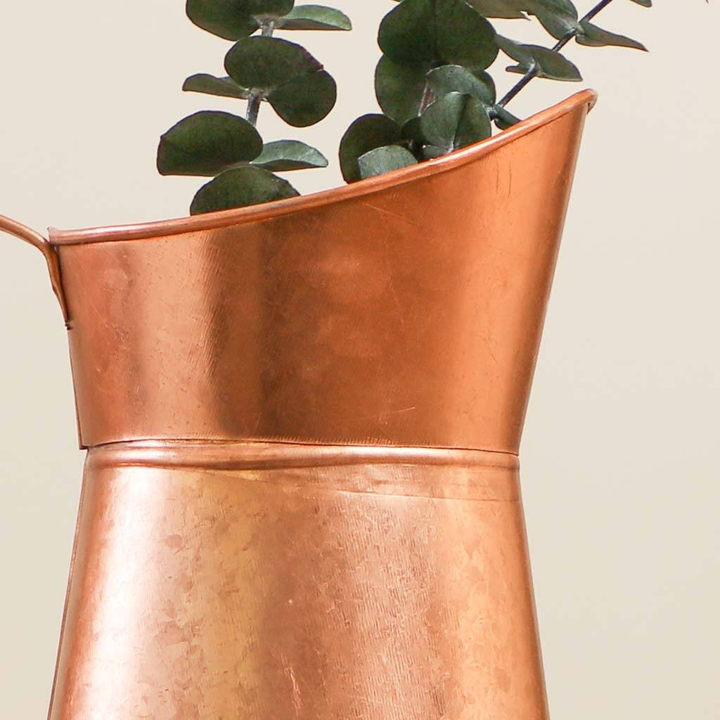 Personalised Decorative Copper Pitcher Vase By Dibor