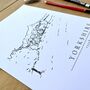 Roseberry Topping Hand Illustrated Yorkshire Print, thumbnail 5 of 9