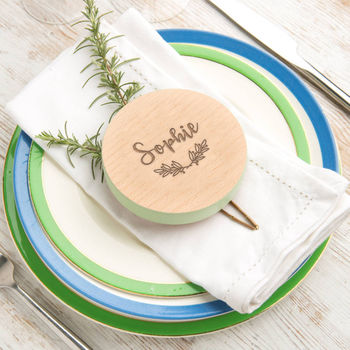 Personalised Christmas Table Setting Coaster, 2 of 5