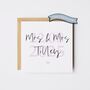 Personalised Wedding Card / Couple To Be Pink Card *Colour Options, thumbnail 1 of 6