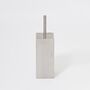 Solid Oak Oyster White Contemporary Toilet Brush, thumbnail 1 of 3