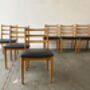 Four Mid Century Dining Chairs By Schreiber Furniture, thumbnail 4 of 12