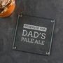 Personalised Daddy Engraved Glass Coaster, thumbnail 2 of 7
