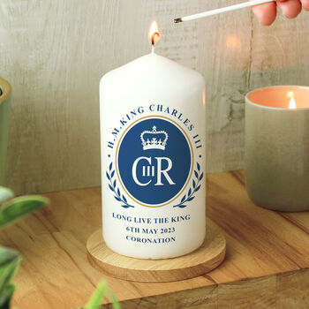 Personalised King Charles Coronation Candle, 3 of 5
