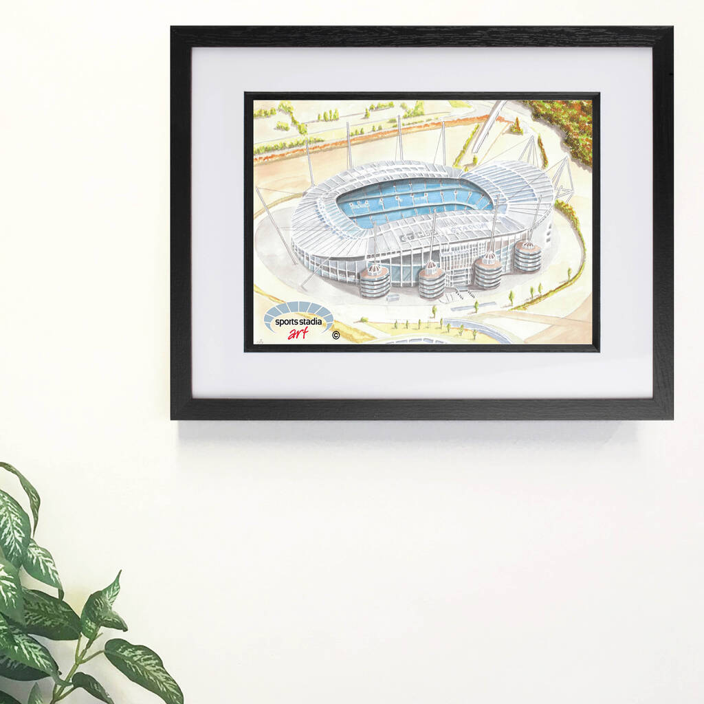 Manchester City Fc Etihad Stadium Fine Art Print By Sports Stadia Art