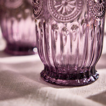 Set Of Four Zamora Purple Highball Tumblers, 4 of 7