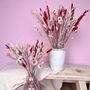 Red Pastel Dried Flower Arrangement, thumbnail 1 of 5