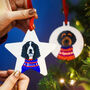 Christmas Jumper Dog Hanging Decoration Personalised, thumbnail 1 of 12