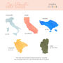 Personalised Mexico Engagement Map Print, thumbnail 4 of 9