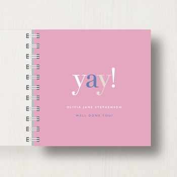 Personalised 'Yay!' Small Notebook, 8 of 11