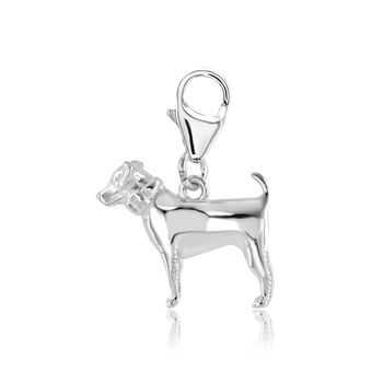 Jack Russell Charm Sterling Silver, 5 of 9