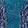 Handmade Tufted Blue Statement Circular Rug, thumbnail 7 of 12