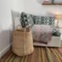 Extra Large Round Jute Storage Basket, thumbnail 2 of 5