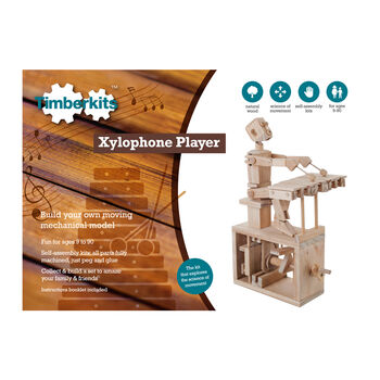 Xylophone Player Wooden Toy Kit, 2 of 2