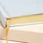 Swan Wedding Fabric Notebook In Blue, thumbnail 4 of 4