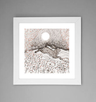 'Leaping Hare' Print, 2 of 3