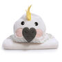 Hooded Baby Towel Cockatoo, thumbnail 2 of 5