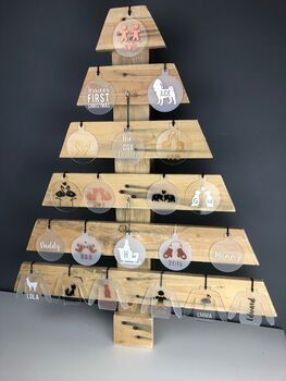 Couples Personalised Bumble Bee Christmas Tree Decoration, 10 of 11