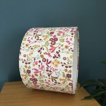 Ashbee Plum Floral Drum Lampshade, 3 of 9