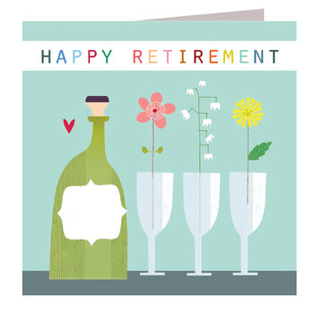 Happy Retirement Champagne Card, 2 of 5
