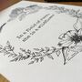 'She Is A Wildflower' Hand Illustrated Quote Print, thumbnail 5 of 7