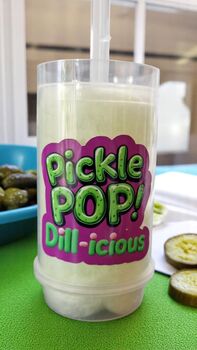 Pickle Flavoured Candy Floss Push Pops Green Floss – Set Of 10, 3 of 6