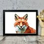 Geometric Fox Illustration Art Print, thumbnail 2 of 2