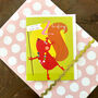 Mini Squirrel 2nd Birthday Card, thumbnail 1 of 5
