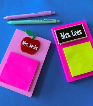 Personalised Sticky Note Holder – 3D Printed Teacher Gift, 2 of 2
