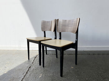 Pair Of Mid Century Vintage Retro Dining Chairs, 10 of 12