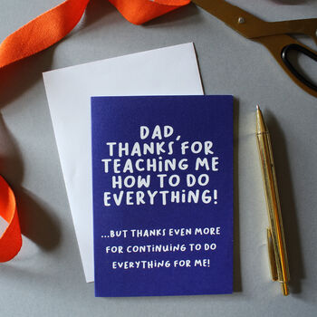 Funny Thanks Dad, Father's Day Card, 4 of 7