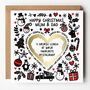 Surprise Scratch Reveal Personalised Christmas Card White, thumbnail 1 of 3