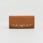 Tan Floral Embroidered Purse Large, thumbnail 2 of 7