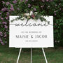 Minimal Script Personalised Wedding Welcome Sign, thumbnail 1 of 4