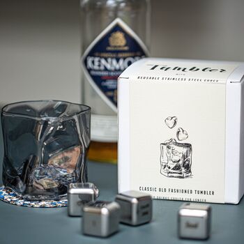 Personalised Tumbler And Steel Ice Cubes Gift Box Set, 5 of 12