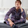 Men's Arran Tartan Brushed Cotton Pyjama Set, thumbnail 4 of 5