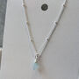 Aquamarine Semi Precious Gemstone Necklace, thumbnail 5 of 7