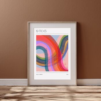 Dolly Parton Abstract Song Painting Art Print, 3 of 4