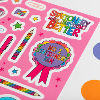 Stationery A5 Vinyl Sticker Sheet, 2 of 9
