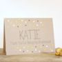 Personalised Bridesmaid Thank You Card With Gold Dots, thumbnail 2 of 4