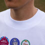 Aston Villa Football Beer Mats Oversized T Shirt, thumbnail 9 of 10