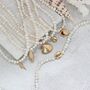 Pearl Choker Necklace With Gold Plated Seashell Charms, thumbnail 3 of 12