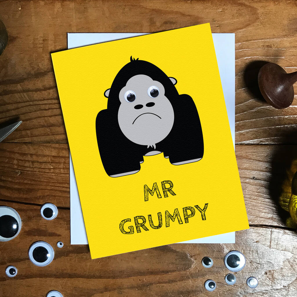 Mr Grumpy Father’s Day Card By StripeyCats | notonthehighstreet.com