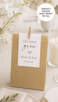 Wild Flower Wedding Favour Bags Eco Friendly Favours, 8 of 10